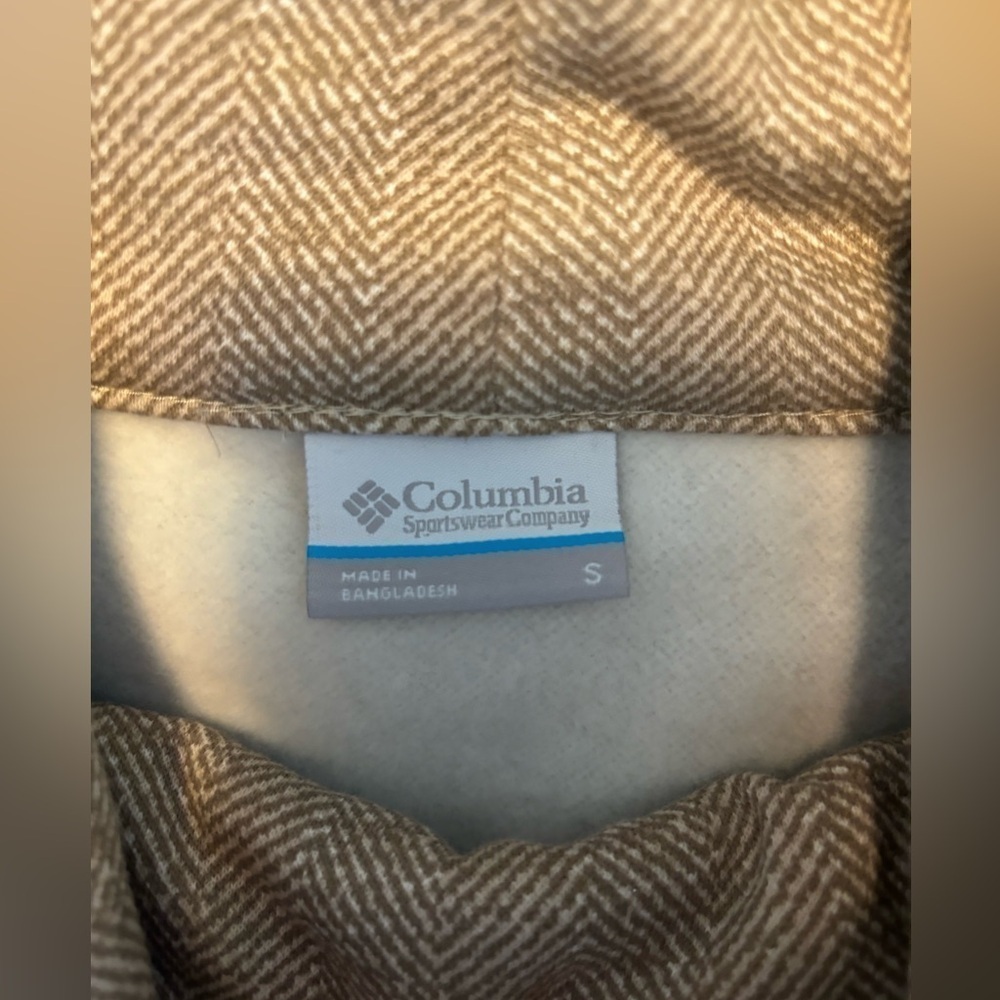 NWT Columbia Lodge Funnel Neck Pullover Small Fleece Sweatshirt Cozy - Picture 5 of 6